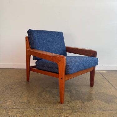 Danish Modern Lounge Chair in Teak by Arne Wahl Iversen for Komfort (Restored)
