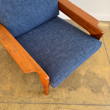 Danish Modern Lounge Chair in Teak by Arne Wahl Iversen for Komfort (Restored)