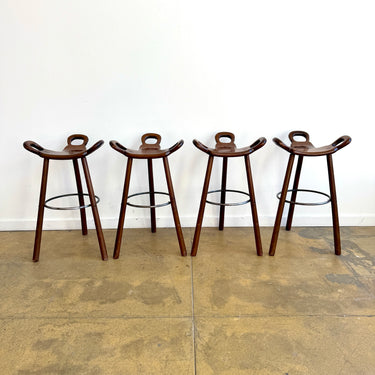 Vintage Sergio Rodrigues Set of 4 "Marbella" Stools