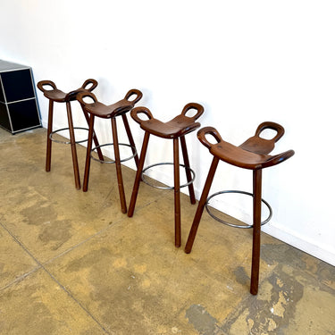 Vintage Sergio Rodrigues Set of 4 "Marbella" Stools