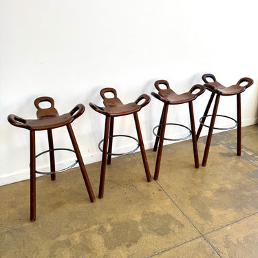Vintage Sergio Rodrigues Set of 4 "Marbella" Stools