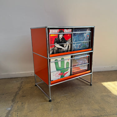 USM Haller Record Storage 1X2 (Pure Orange)
