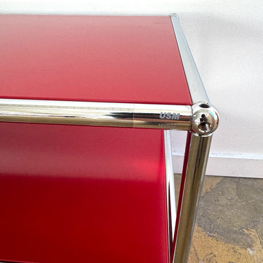 USM Haller 3X2 Low Media Console - Ruby Red