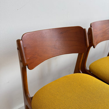 Danish Modern Erik Buch Model 49 Teak dining chairs
