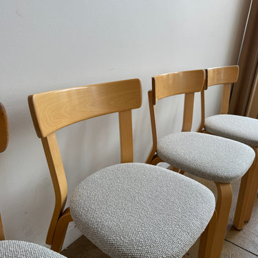 Vintage! Artek Alvar Aalto Model 66 Upholstered Chairs