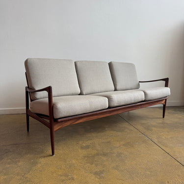 Danish Modern Ib Kofod-Larsen Three-Seat Sofa for Selig, 1960s