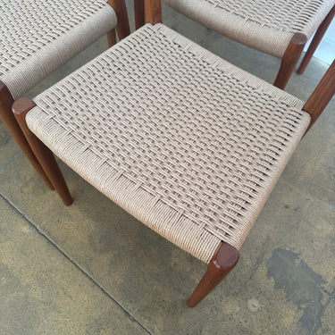 Danish Modern "Set of 8" Niels O. Møller "Model 77" Teak Dining Chairs (Fully Restored)