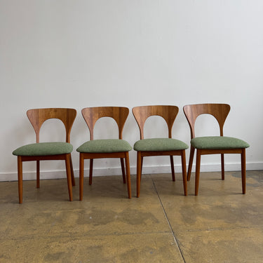 Danish Modern Niels Koefoed Set of 4 Teak Dining chairs