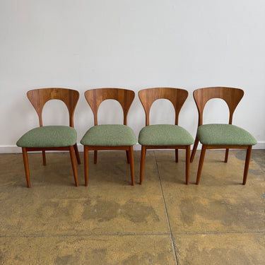 Danish Modern Niels Koefoed Set of 4 Teak Dining chairs