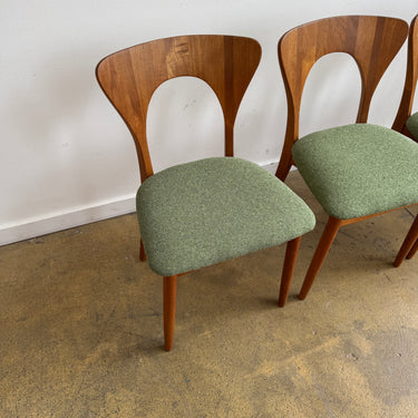 Danish Modern Niels Koefoed Set of 4 Teak Dining chairs
