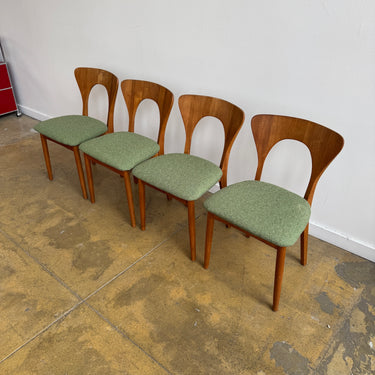 Danish Modern Niels Koefoed Set of 4 Teak Dining chairs