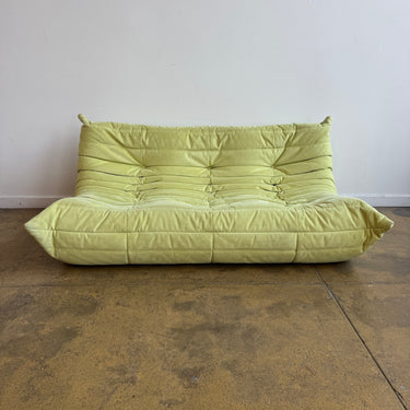 Authentic! Ligne Roset Three Seater Togo Sofa - Alcantara Fabric