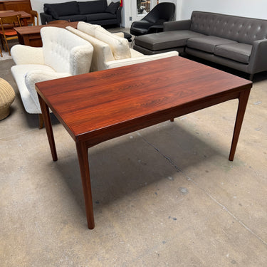 Danish Modern Rosewood Expandable Table by Henning Kjærnulf (Refinished)