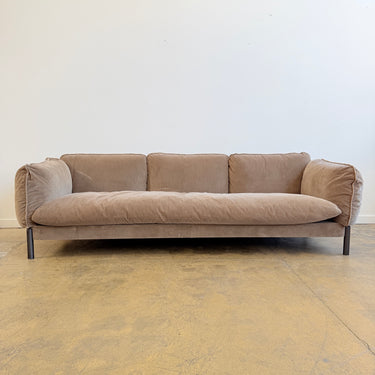 Ghidini 1961 Italian Tarantino Brown 3-Seater Sofa
