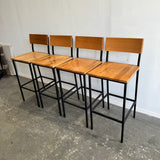 Warren Set of of 4 Bar Stools by Crow Works