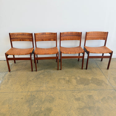 Danish Modern Kai Kristiansen Teak with Canning Dining chairs by Georg Petersens