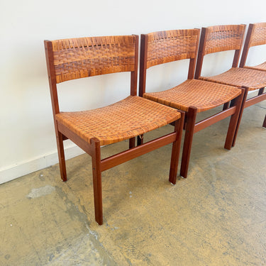 Danish Modern Kai Kristiansen Teak with Canning Dining chairs by Georg Petersens