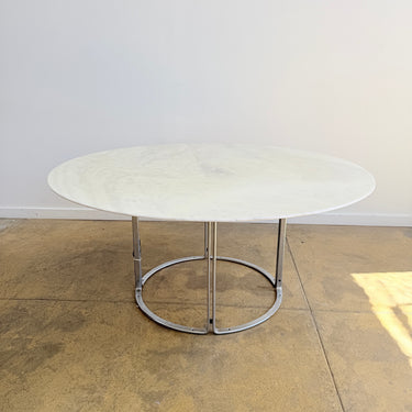 Vintage Horst Brüning Marble Round Dining Table for Kill International