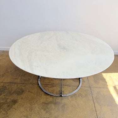 Vintage Horst Brüning Marble Round Dining Table for Kill International