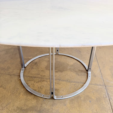 Vintage Horst Brüning Marble Round Dining Table for Kill International