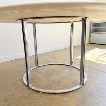 Vintage Horst Brüning Marble Round Dining Table for Kill International