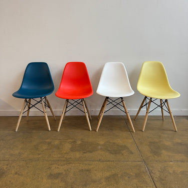 Herman Miller Eames Multi Color Dining Chairs - Oakwood Base