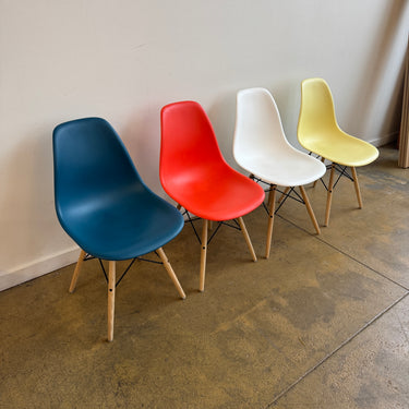 Herman Miller Eames Multi Color Dining Chairs - Oakwood Base