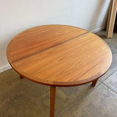 Danish Modern Teak Round Dining Table (1989)