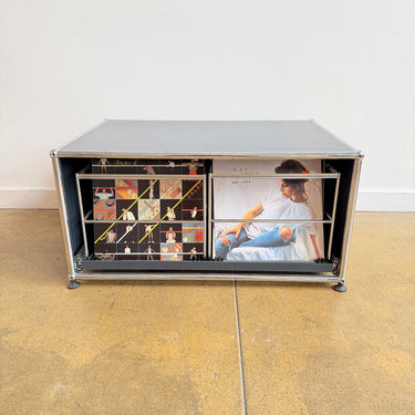 USM Haller Compact Low Record Storage - Anthracite Gray