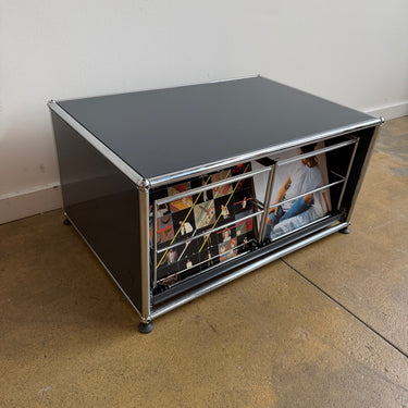 USM Haller Compact Low Record Storage - Anthracite Gray