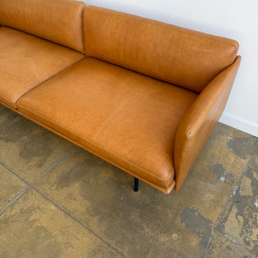 Muuto Outline Leather Three Seater Sofa by Anderssen & Voll