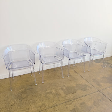 Kartell Papyrus Set of 4 Stacking Chairs by Ronan & Erwan Bouroullec