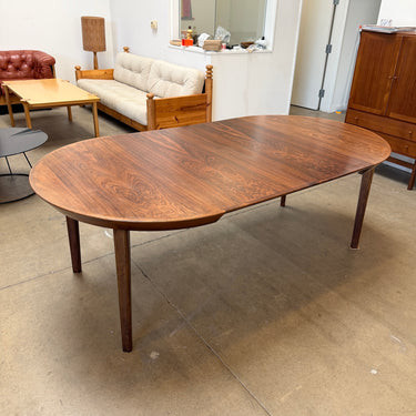 Danish Modern Kai Kirstiansen Oval Expandable Rosewood Dining Table