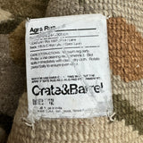 Crate and Barrel 8X10 Agra Hand Knotted Rug