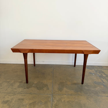Danish Modern Ib Kofod-Larsen Teak Expandable Dining Table by Faarup Mobelfabrik (Refinished)