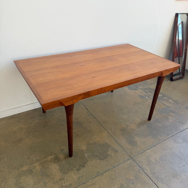 Danish Modern Ib Kofod-Larsen Teak Expandable Dining Table by Faarup Mobelfabrik (Refinished)