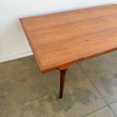 Danish Modern Ib Kofod-Larsen Teak Expandable Dining Table by Faarup Mobelfabrik (Refinished)