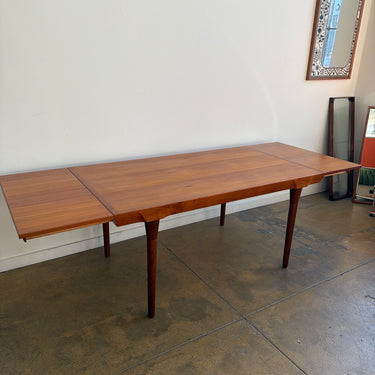 Danish Modern Ib Kofod-Larsen Teak Expandable Dining Table by Faarup Mobelfabrik (Refinished)