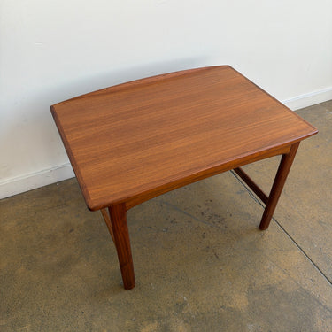 Mid Century Tapered Teak Side Table by Folke Ohlsson for DUX (Refinished)