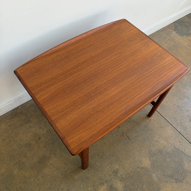 Mid Century Tapered Teak Side Table by Folke Ohlsson for DUX (Refinished)
