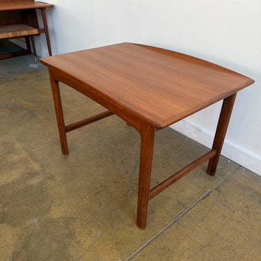 Mid Century Tapered Teak Side Table by Folke Ohlsson for DUX (Refinished)