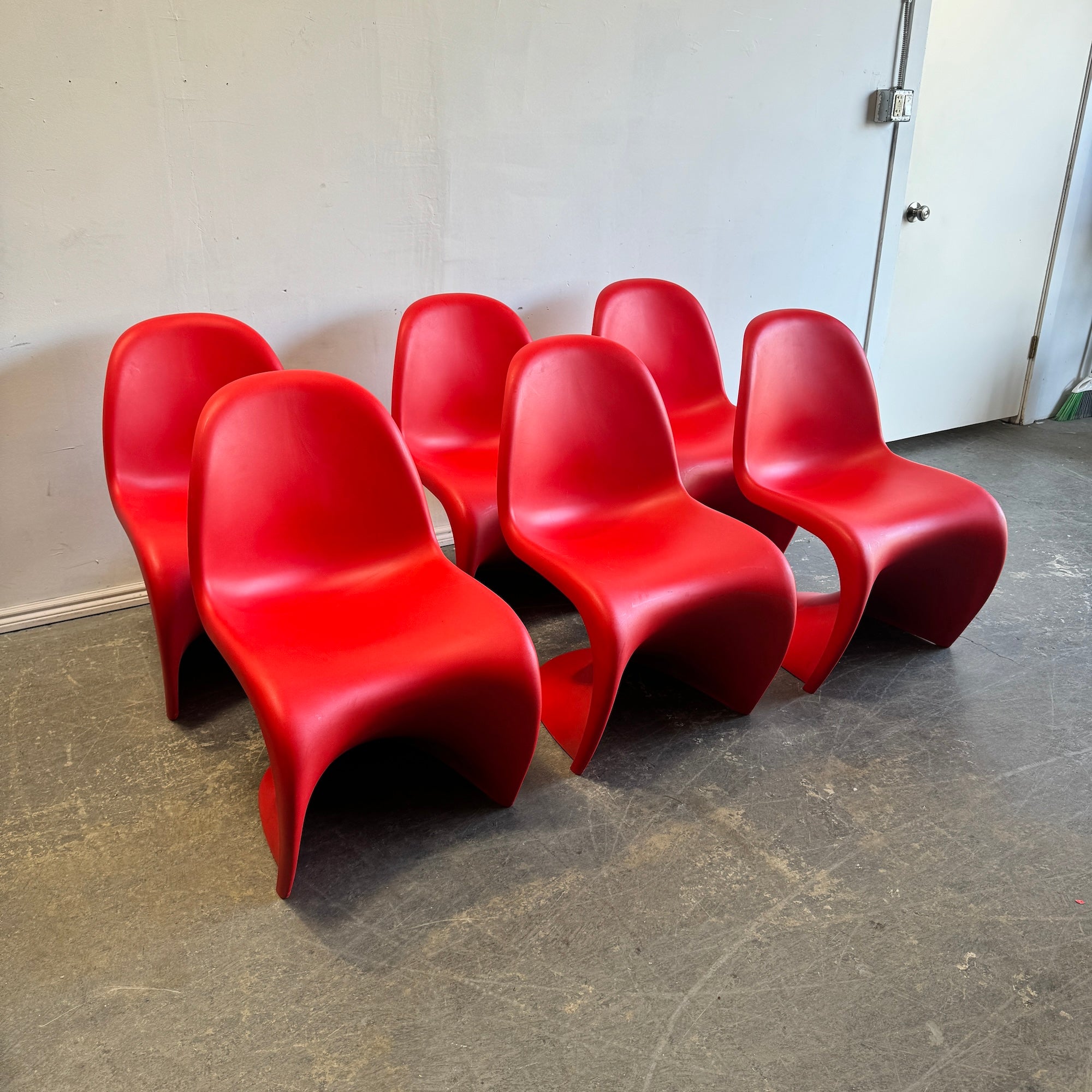 Stackable Panton Authentic! Vitra Verner Panton Stacking Chairs – enliven mart