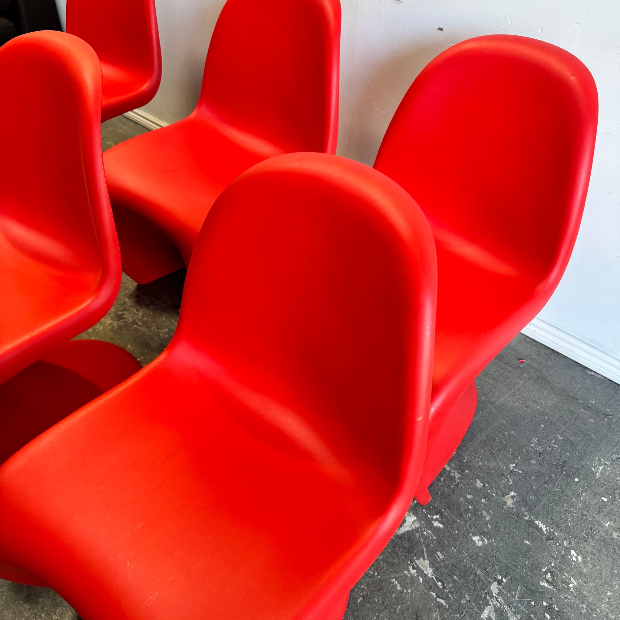 Stackable Panton Authentic! Vitra Verner Panton Stacking Chairs – enliven mart
