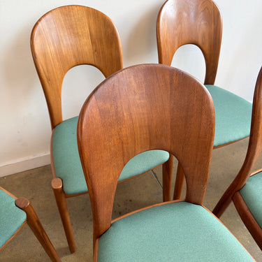 Danish Modern Niels Koefoed Set of 6 "Morten" Teak dining chairs