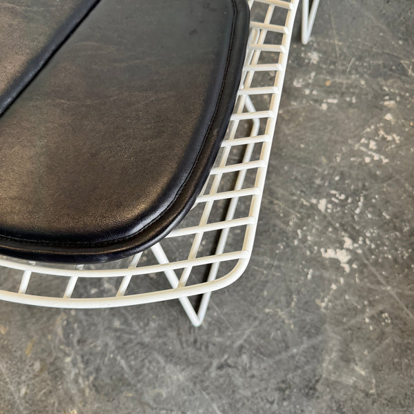 Authentic! Knoll Bertoia Side chairs with leather pad (Set of 8)