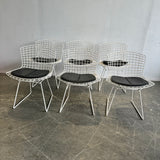 Authentic! Knoll Bertoia Side chairs with leather pad (Set of 6)