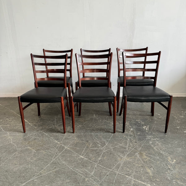 Danish Set of 6 Skovby Mobelfabrik Dining Chairs