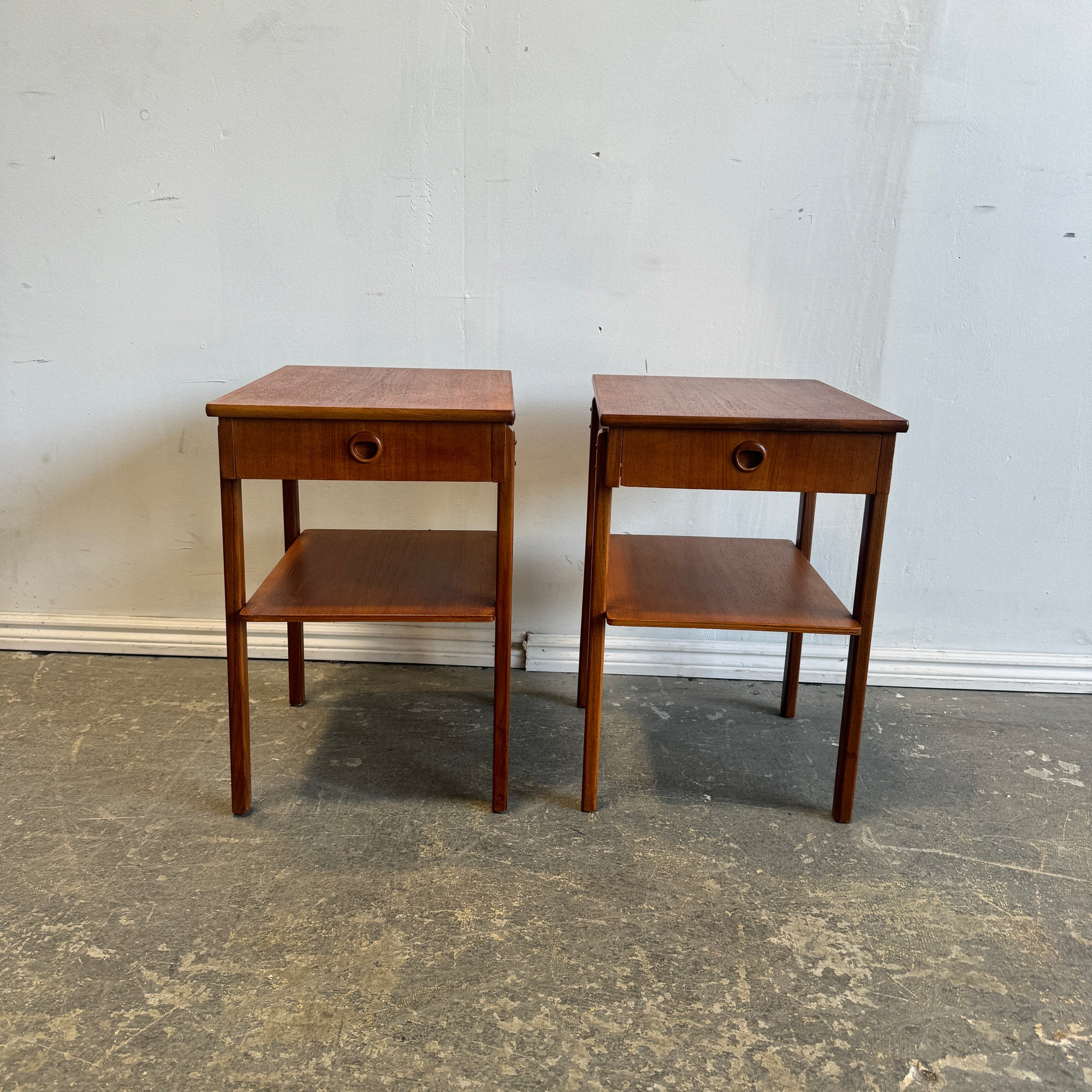 Vintage Swedish Markaryds Mobelindustri set of 2 nightstands