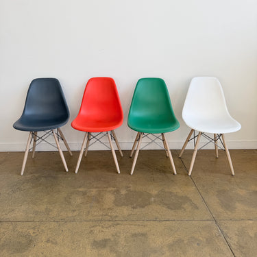 Herman Miller Eames Multi Color Dining Chairs - Oakwood Base