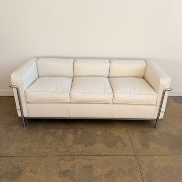 Le Corbusier "LC2" 3 Seater Sofa by Cassina - (Holly Hunt Leather)
